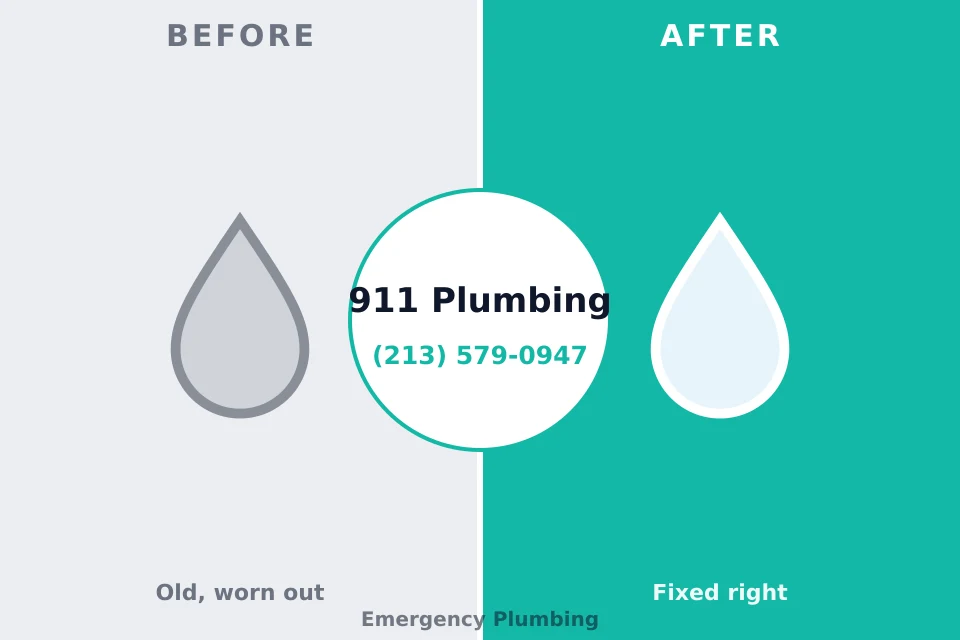 Before and after: plumbing company Springville, IA